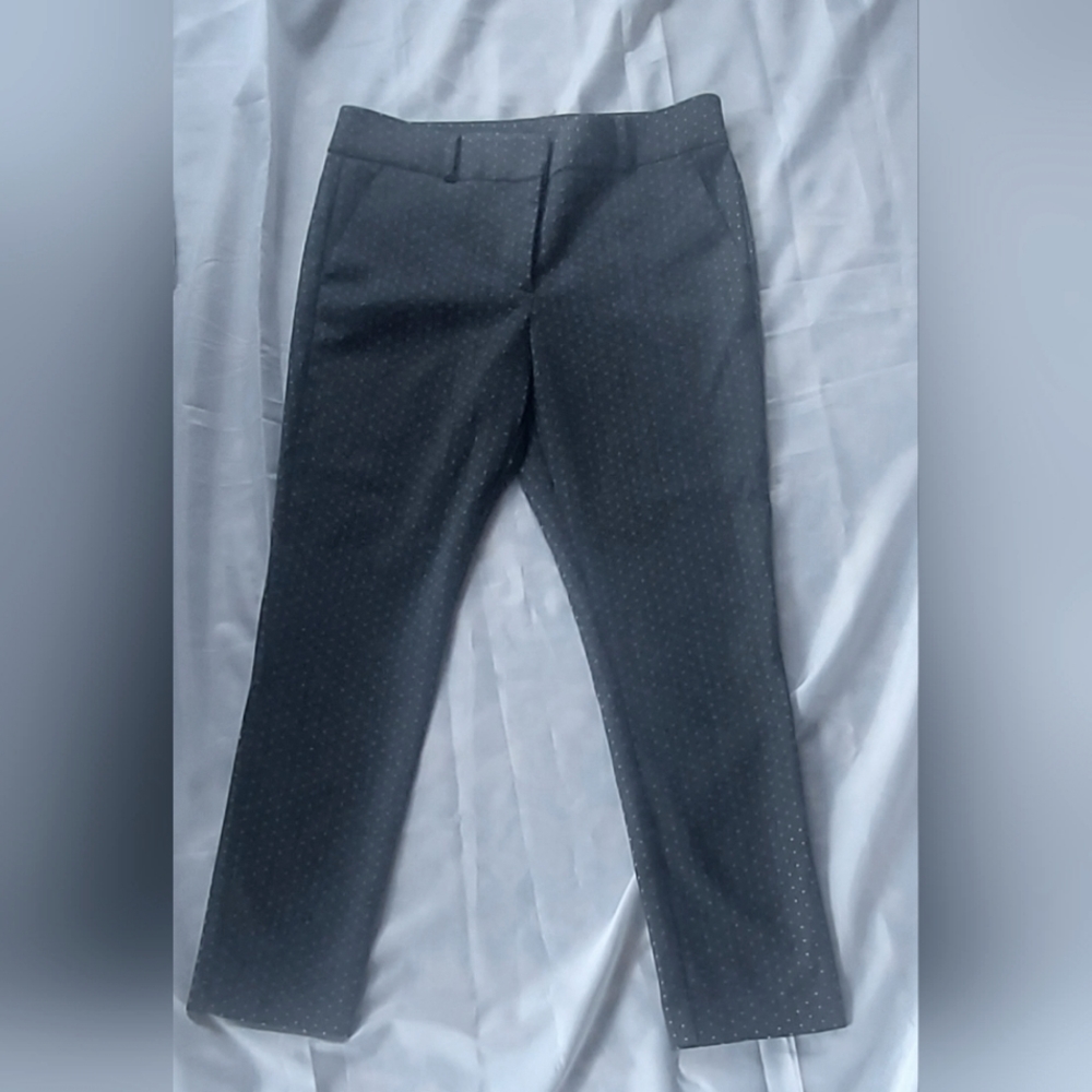 Ann Taylor Loft business attire office wear pixie style Charcoal gray pants
